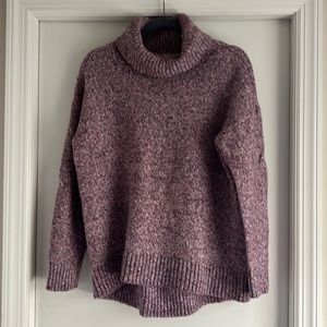 Mauve turtleneck sweater